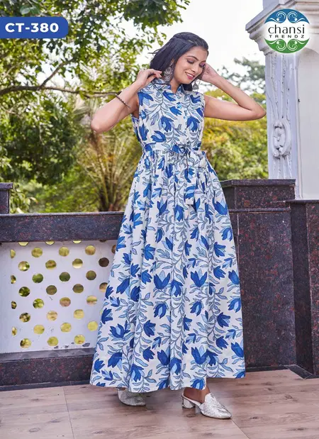 Kamala By Chansi Trendz Poly Cotton Printed Dress Wholesale In India